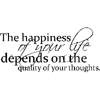 The happiness of your life - Muursticker - thumbnail