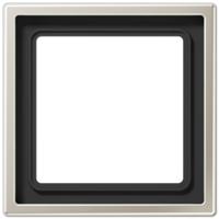 Jung LS990 Edelstaal Afdekraam 1-voudig ES2981 - thumbnail