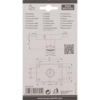 Burg Wächter MZ 83.SB Meubelslot 172 mm Verschillend sluitend Messing (gepolijst) Sleutelslot - thumbnail