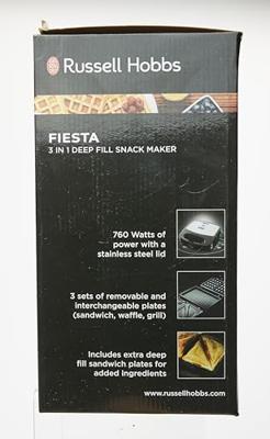Russell Hobbs Fiesta sandwich maker 750 W Zwart, Roestvrijstaal