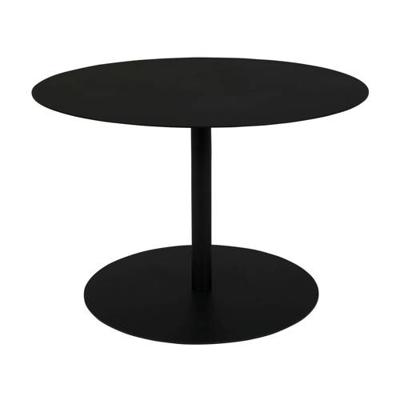 Zuiver Ronde Bijzettafel 'Snow' Staal, 60cm, kleur Zwart