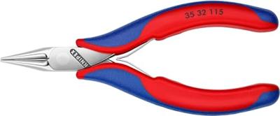 Knipex Elektronica-grijptang | Meer-componentengrepen | Lengte 115 mm | Zelfbedieningskaart/blister - 35 32 115 SB