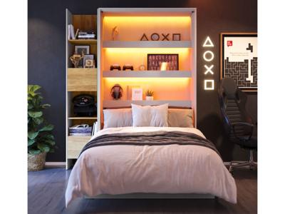 Opklapbed CONCEPTION JUNIOR 120x200 cm zijdegrijs (verticaal) Opklapbed CONCEPTION JUNIOR 120x200 cm zijdegrijs (verticaal)