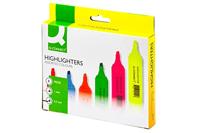 Q-CONNECT markeerstift, pak van 6 stuks in geassorteerde kleuren - thumbnail