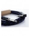 Cordial 14782 Jackplug Instrumenten Aansluitkabel [1x Jackplug male 6,3 mm (mono) - 1x Jackplug male 6,3 mm (mono)] 7.50 m Zwart, Blauw Textielmantel