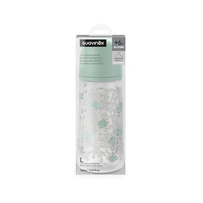 SUAVINEX Birdies Babyfles - SX Pro L Speen - 360 ml - 6 maanden en ouder - Groen