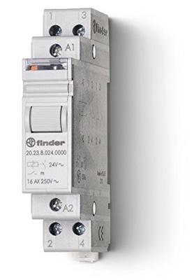 Finder 20.23.8.012.4000 Stroomstootschakelaar DIN-rail 1x NO, 1x NC 12 V/AC 16 A 4000 VA 1 stuk(s)
