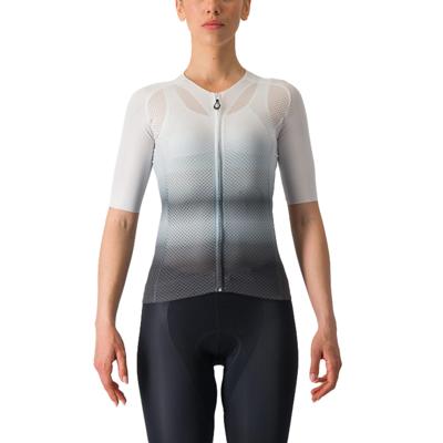 Castelli Climber's 4.0 korte mouw fietsshirt wit/zwart dames M
