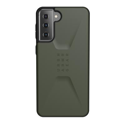 UAG Rugged Case for Samsung Galaxy S21 Plus 5G [6.7-inch] - Civilian Olive - Achterzijde behuizing voor mobiele telefoon - olijfgroen - voor Samsung Galaxy S21+ 5G