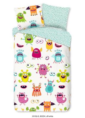 Good Morning Kinderdekbedovertrek "monsters" - Multi - (140x200/220 cm) - Katoen
