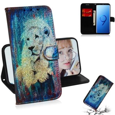 Gekleurde tekening patroon kleurrijke magnetische Buckle horizontale Flip PU lederen draagtas met houder & kaartsleuven & portemonnee & Lanyard voor G