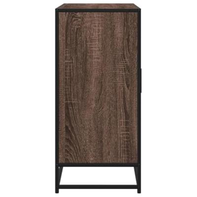 Dressoir 92x35x76 cm bewerkt hout bruin eikenkleurig