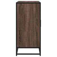 Dressoir 92x35x76 cm bewerkt hout bruin eikenkleurig - thumbnail