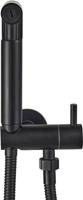 Saqu Classic bidet handdoucheset mat zwart - thumbnail