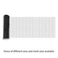 VidaXL Hexagon hek grijs 0,8 x 25 m pvc - thumbnail