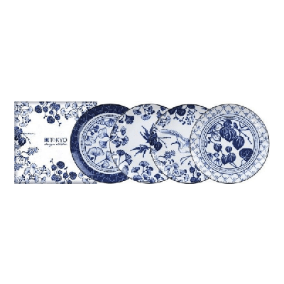Gebaksbordenset Flora Japonica - Tokyo Design Studio - 4-delig - 16 x 2 cm Gebaksbordenset Flora Japonica - Tokyo Design Studio - 4-delig - 16 x 2 cm