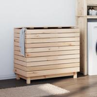 VidaXL Wasmand 88,5x44x76 cm massief grenenhout - thumbnail