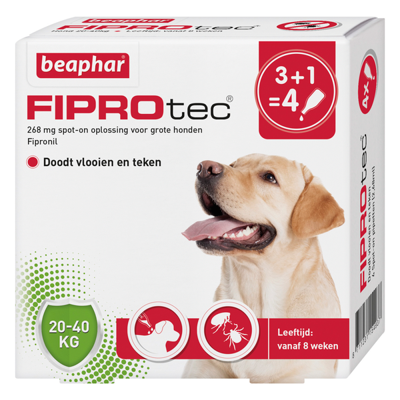 Beaphar FIPROtec tegen Vlooien en Teken Extra Grote Honden Beaphar FIPROtec tegen Vlooien en Teken Extra Grote Honden