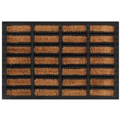 VidaXL Deurmat rechthoekig 40x60 cm rubber en kokosvezel