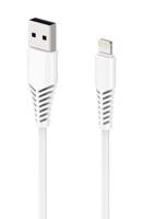 2GO Oplaadkabel/datakabel compatibel met Apple Lightning 1 m wit - thumbnail