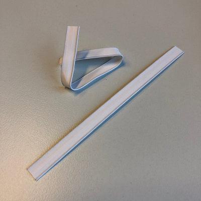 Planoclipzaksluiting 120 mm wit 1000st - 7 stuks