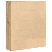 Boekenkast 89x24x101,5 cm bewerkt hout artisanaal eikenkleurig - thumbnail