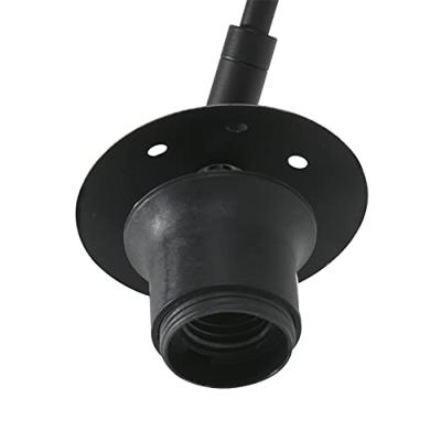 Steinhauer Wand booglampSparkled zwart met witte lampenkap - 8193ZW