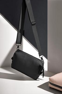 Atlantis BG334 Matte PU Cross Body Bag - Nude-Pink - 20 x 15 x 6 cm