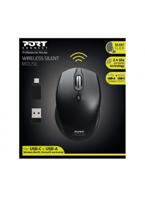 Port Designs 900713 muis RF Wireless+USB Type-C 1600 DPI Ambidextrous - thumbnail