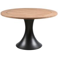 WOOOD Charley Tuintafel - Aluminium|Teak - Naturel - 76x122x122 - thumbnail