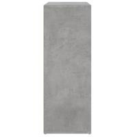 Dressoir 60x31x84 cm bewerkt hout betongrijs - thumbnail