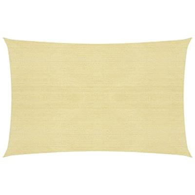 VidaXL Zonnezeil 160 g/m² 3,5x5 m hdpe beige