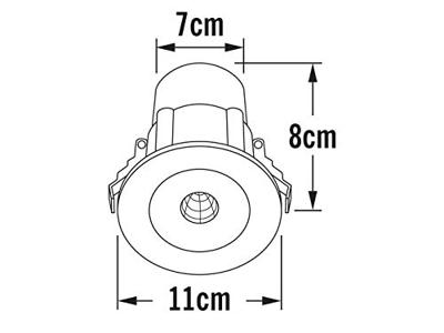 KonstSmide Led inbouwspotSpot Round - 7875-750
