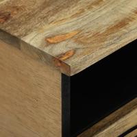 Salontafel with Drawer Bruin en zwart 80 x 54 x 40 cm - thumbnail