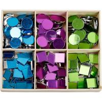 Creativ Company Spiegel mozaiek tegels, afm 15 mm, dikte 2 mm, 300 stuk/ 1 doos - thumbnail