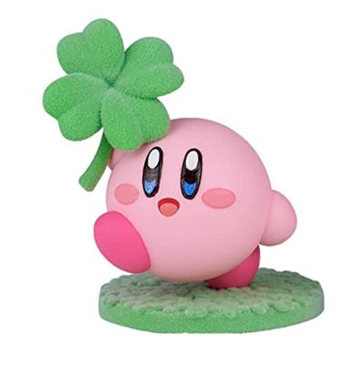 Kirby Fluffy Puffy Figure - Kirby with Four Leaf Clover