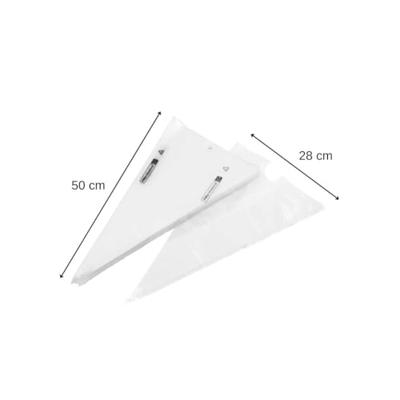 Set van 100 professionele spuitzakken - FACKELMANN PROFESIONAL - Maatbeker 1 L - 50 cm
