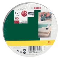 Bosch Accessoires 25-delige schuurbladenset voor excenterschuurmachines, korrel 60 - 2607019492 - thumbnail