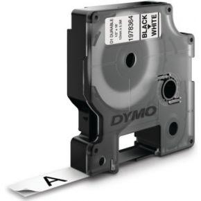 Dymo D1 duurzame labels zwart op wit 12 mm x 5,5 m printlint
