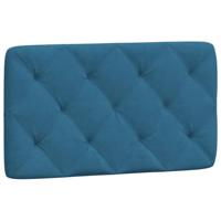 Bedframe met LED zonder matras fluweel blauw 80x200 cm - thumbnail
