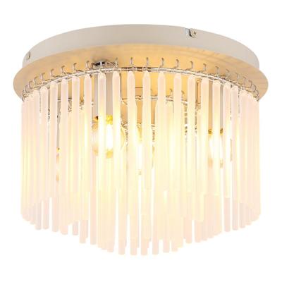 Globo PlafondlampGorley zand bruin met glas Ø 32cm - 15698DB