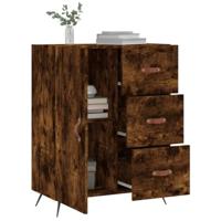 Dressoir 69,5x34x90 cm bewerkt hout gerookt eikenkleurig - thumbnail