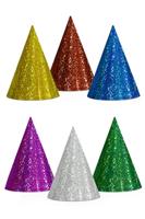 Feesthoedjes Holografisch Assorti - 20 Stuks - thumbnail