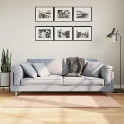 VidaXL Vloerkleed huarte laagpolig zacht wasbaar 80x150 cm roze