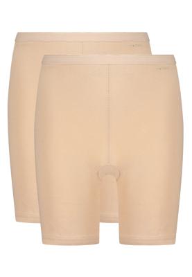 2-pack dames Pants (Lange shorts) 32285 - Broekje onder jurk - Onderbroek lange pijpjes - ondergoed dames - Anti schuur broekje