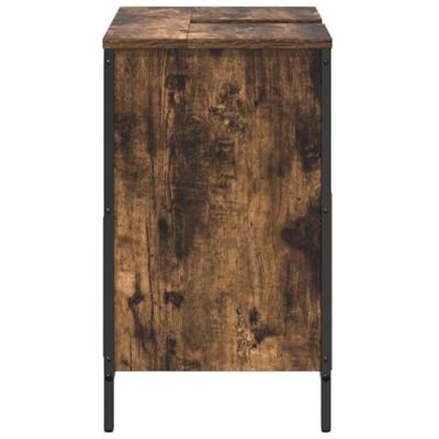 Badkamerkast met lades 60x34,5x60 cm gerookt eikenkleurig