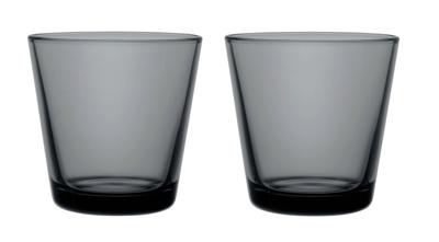Iittala Kartio Glazen 21 cl donkergrijs, per 2