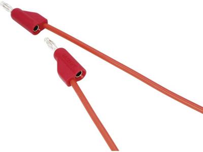 VOLTCRAFT MSB-100 Meetsnoer Banaanstekker 4 mm Banaanstekker 4 mm 1.00 m Rood 1 stuk(s)
