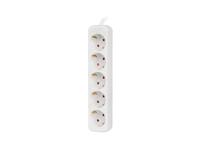 Stopcontactenstrip 5 Tomas Schuko Lanberg 2500 W 3 m Wit - thumbnail