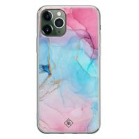 iPhone 11 Pro Max siliconen hoesje - Marble colorbomb - thumbnail